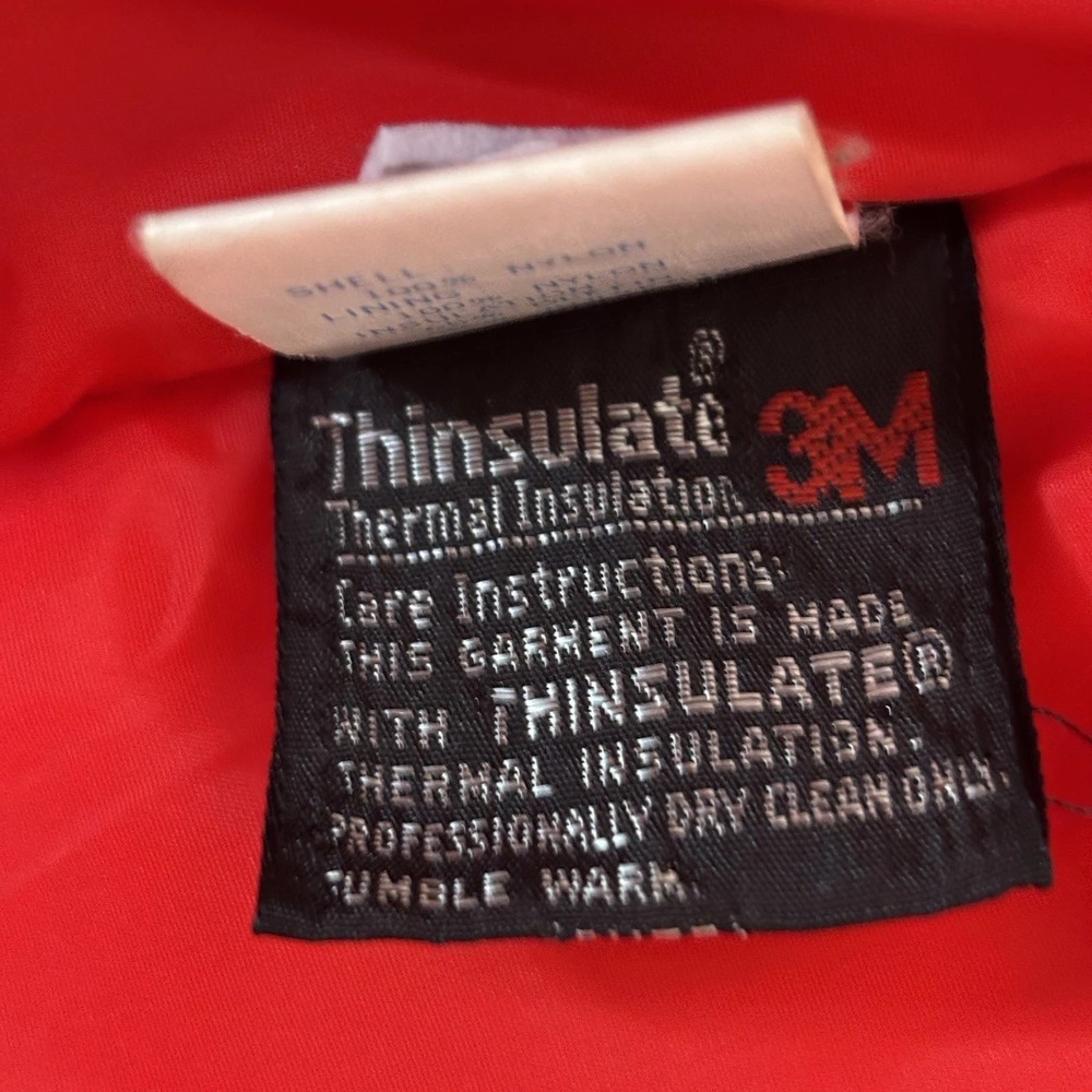 Columbia Parka‎ Jacket Men's L Navy Red Radial Sleeve Thinsulate Outdoors WM5040 - Picture 10 of 16
